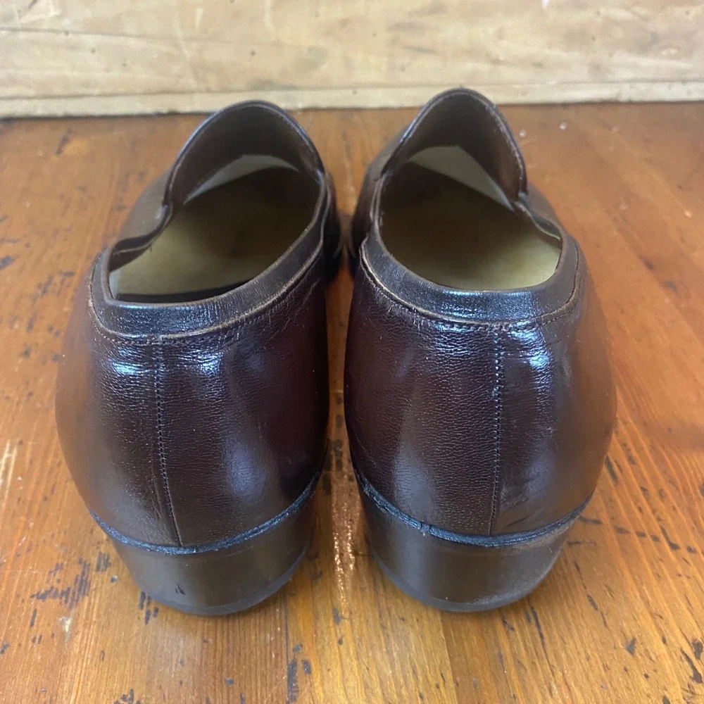 Florsheim Designer Collection Mens 8.5 D Brown‎ Leather Loafer Dress Shoes